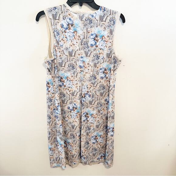 Faded Glory Vintage 90s Mesh Floral Dress - Picture 4 of 4